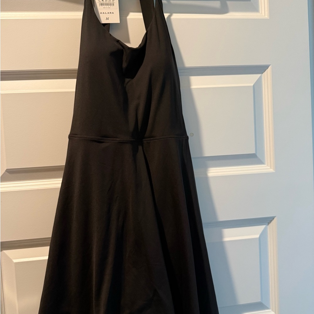 HALARA Black Backless Women's Dress